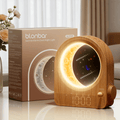 Sunrise Alarm Clock & Moon Lamp, Bedside Lamp with Light Alarm Clock, Daylight Alarm Clock, Night Light with 3 Brightness Levels, 10 Natural Sounds, Ideal for Bedroom